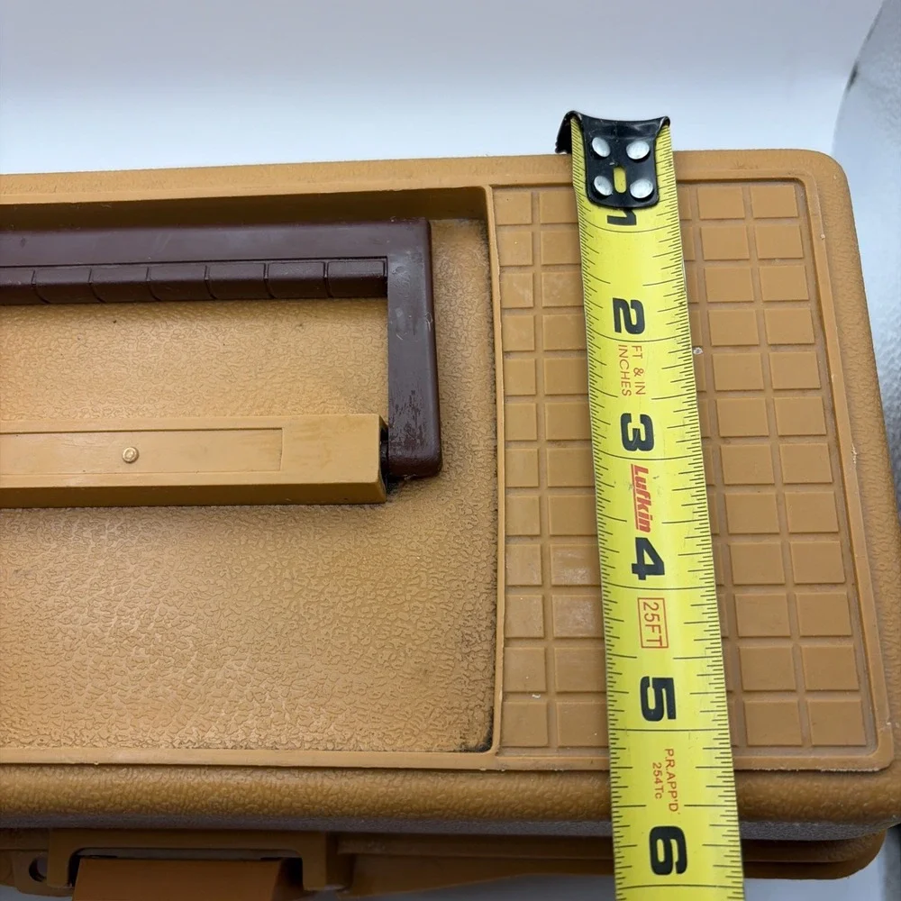 Fenwick 1050 Vintage 1980s Burnt Orange Fishing Tackle Box 2-Tray Dadcore Retro